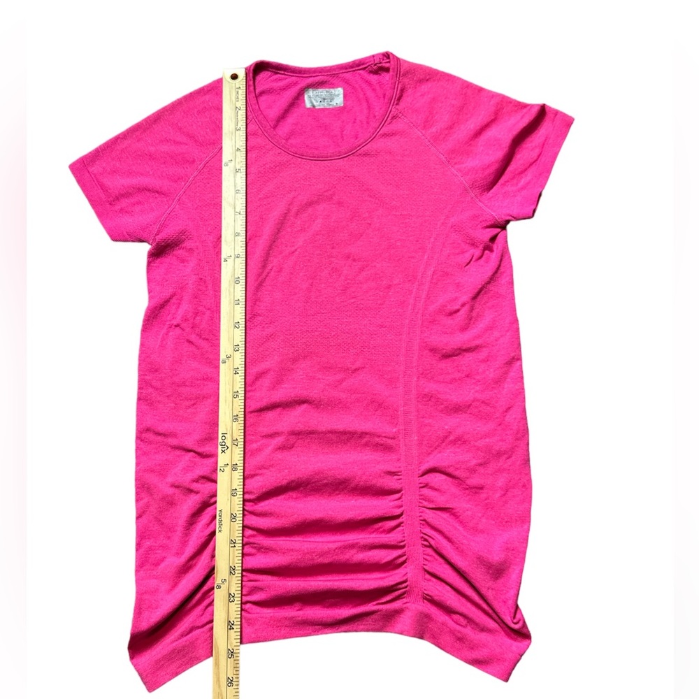 Athleta Women’s Fastest Track Ruched Classic Seamless Althletic Top Size Small - Picture 5 of 8